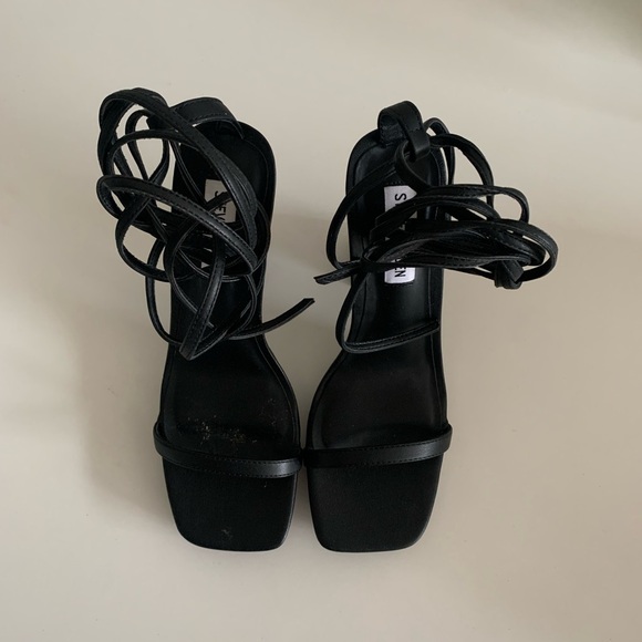 Strappy Steve Madden Leather Heels - Picture 3 of 5